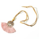 Collier long pour femmes avec des franges 17