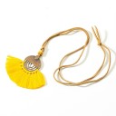 Collier long pour femmes avec des franges 18