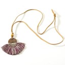 Collier long pour femmes avec des franges 27