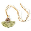 Collier long pour femmes avec des franges 28