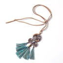 Collier long pour femmes avec des franges 29