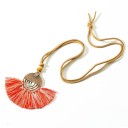 Collier long pour femmes avec des franges 11