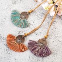 Collier long pour femmes avec des franges 2