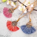 Collier long pour femmes avec des franges 3