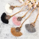 Collier long pour femmes avec des franges 4