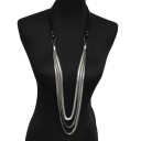 Collier long triple pour femme 4