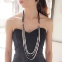 Collier long triple pour femme 5