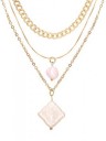 Collier massif pour femmes avec perles G737 3