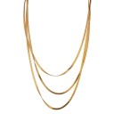 Collier plat triple pour femme 5