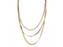 Collier plat triple pour femme 6