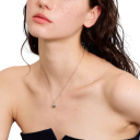 Collier Pomme 42 + 6 cm Acier inoxydable Résistant aux taches Bijou tendance avec pendentif Fruit Accessoire élégant 2