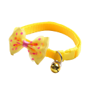 Collier pour chats avec nœud et grelot Collier décoratif pour chats Collier ajustable pour chats Accessoires pour chats 6