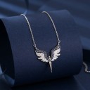 Collier pour femme avec ange D359 1