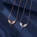 Collier pour femme avec ange D359 2