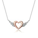 Collier pour femme avec cœur ailé 1
