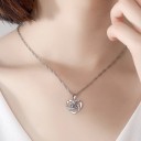 Collier pour femme avec cœur D410 2