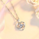 Collier pour femme avec cœur D410 4