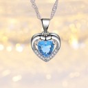 Collier pour femme avec cœur D419 8