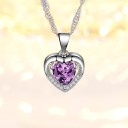 Collier pour femme avec cœur D419 10