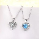 Collier pour femme avec cœur D419 1
