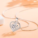 Collier pour femme avec cœur D489 1