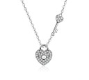 Collier pour femme avec cœur et clé G505 1