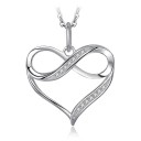 Collier pour femme avec cœur et infini G437 1