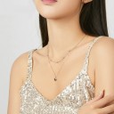 Collier pour femme avec cœur et perles 2