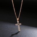 Collier pour femme avec croix D109 1