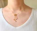 Collier pour femme avec étoile et pierres 1