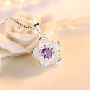 Collier pour femme avec fleur D404 7