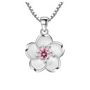 Collier pour femme avec fleur D404 2