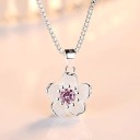 Collier pour femme avec fleur D404 4