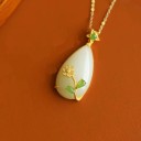 Collier pour femme avec fleur D436 2