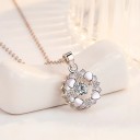 Collier pour femme avec fleur D519 3