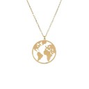 Collier pour femme avec globe terrestre G479 4