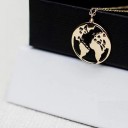 Collier pour femme avec globe terrestre G479 2