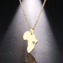 Collier pour femme avec l'Afrique D208 3