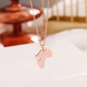 Collier pour femme avec l'Afrique D208 2