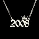 Collier pour femme avec l'année de naissance D240 4