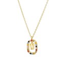 Collier pour femme avec lettre de l'alphabet D697 29