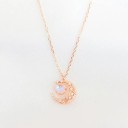 Collier pour femme avec lune D327 7