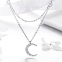Collier pour femme avec lune et étoiles 3