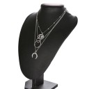 Collier pour femme avec lune et planète 2