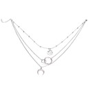 Collier pour femme avec lune et planète 4