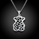 Collier pour femme avec ours D368 3