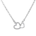 Collier pour femme avec pendentif cœur entrelacé 8