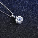 Collier pour femme avec pendentif rond D435 4