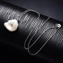 Collier pour femme avec perle et strass 1