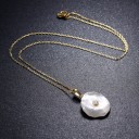 Collier pour femme avec perle et strass 2